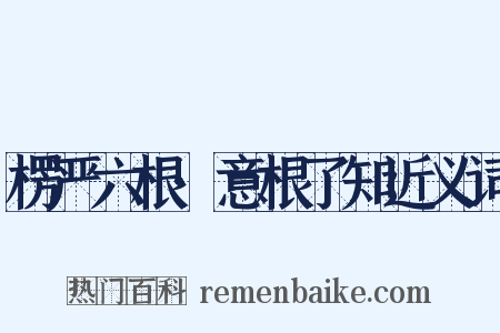 楞严六根·意根了知近义词是什么意思的图片